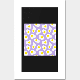 Fried Eggs Pattern Posters and Art